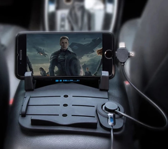 Cell Phone Car Mount with Phone Charger for Android & iphone