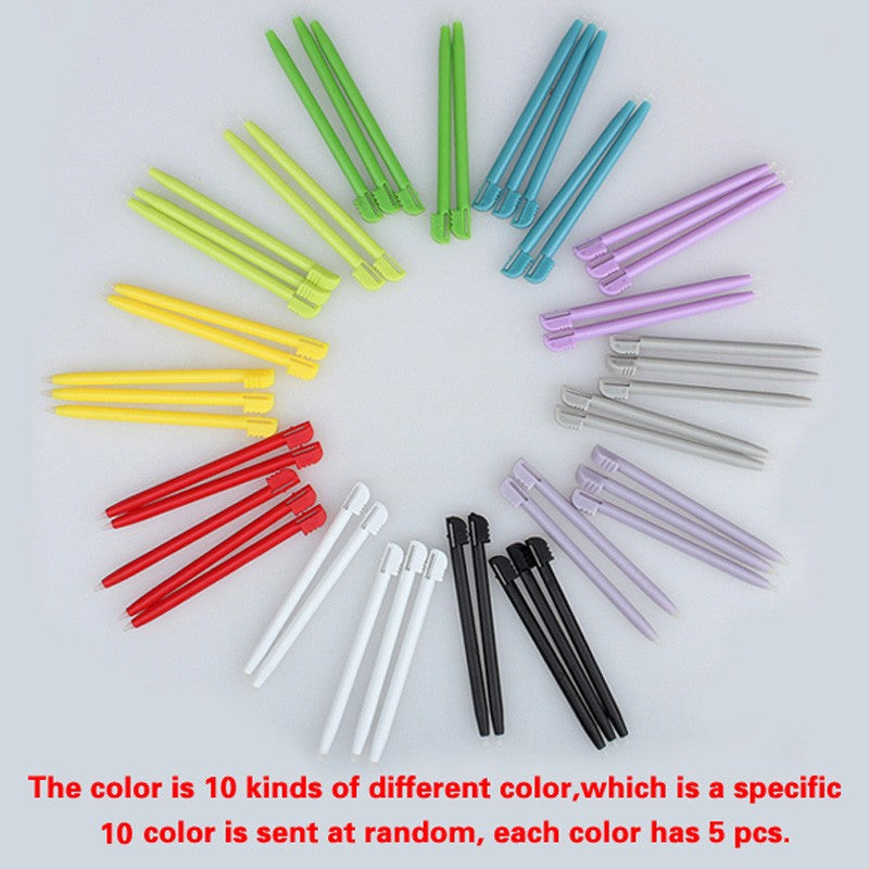 50pcs/pack Stylus Pen 8.5cm Muti-color Plastic Touch Stylus Pen Game Accessories For Nintendo DS Lite (Colors by Random)