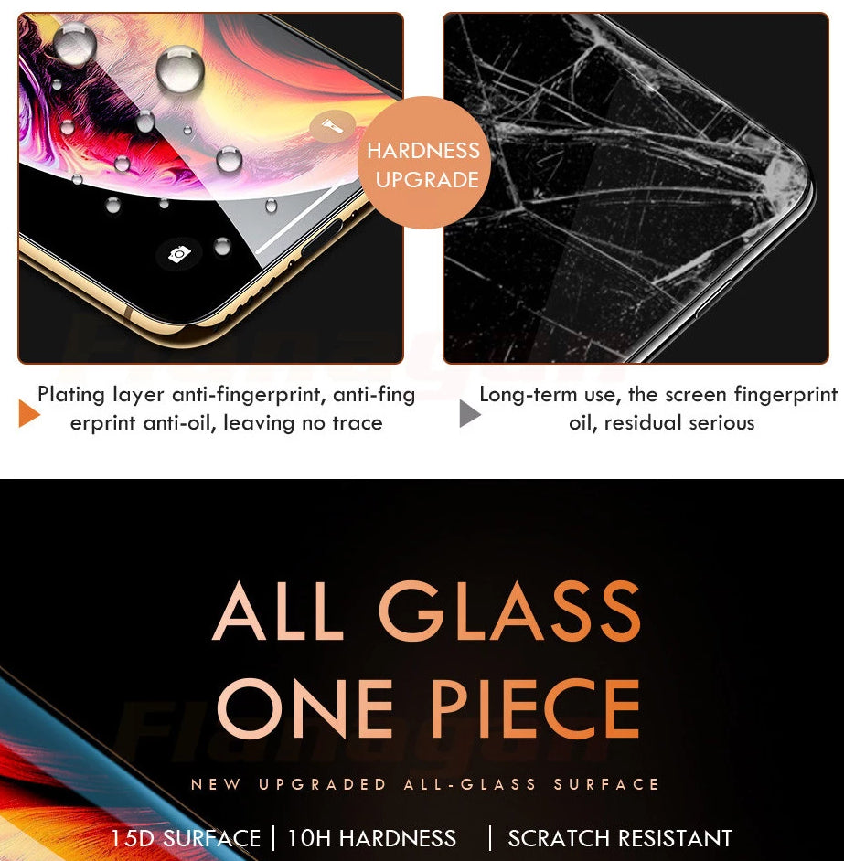 Tempered Glass 15D Protective Screen Glass iPhone