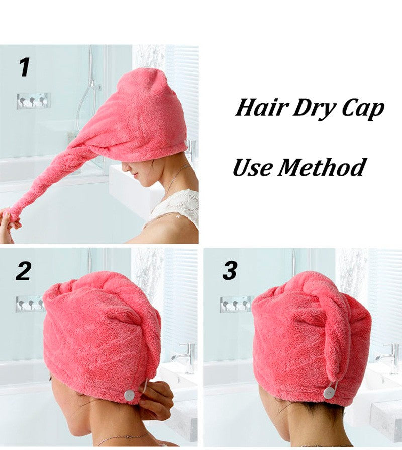 Women's Microfiber Hair Head Towel