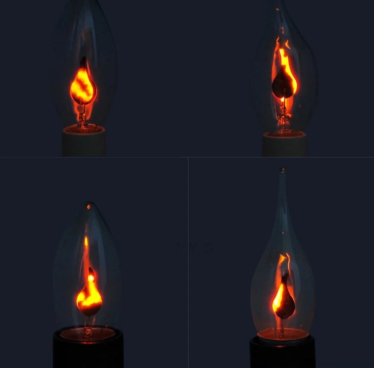 Edison Style Flicker LED Candle Light Flame Bulb