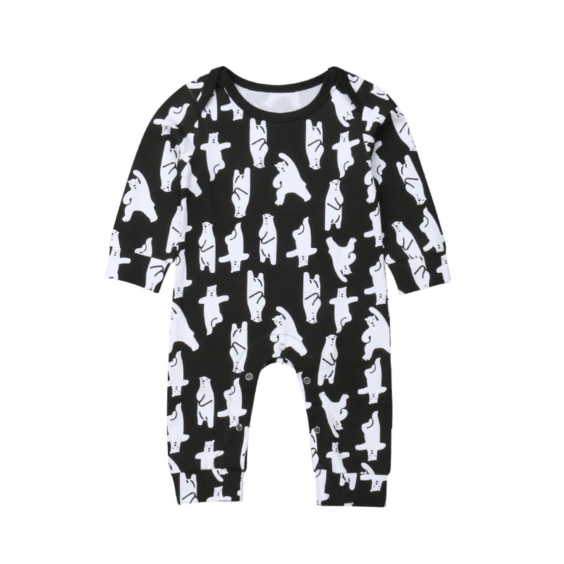 Christmas Family Matching Bear Print Pajamas Set