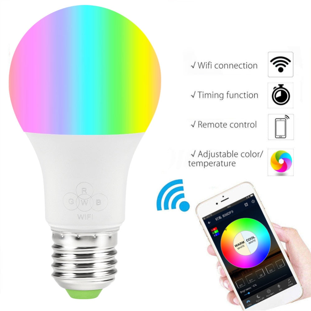 Smart WiFi Magic Light Bulbs 4.5W/ 7W Compatible with Amazon Alexa and Google Home