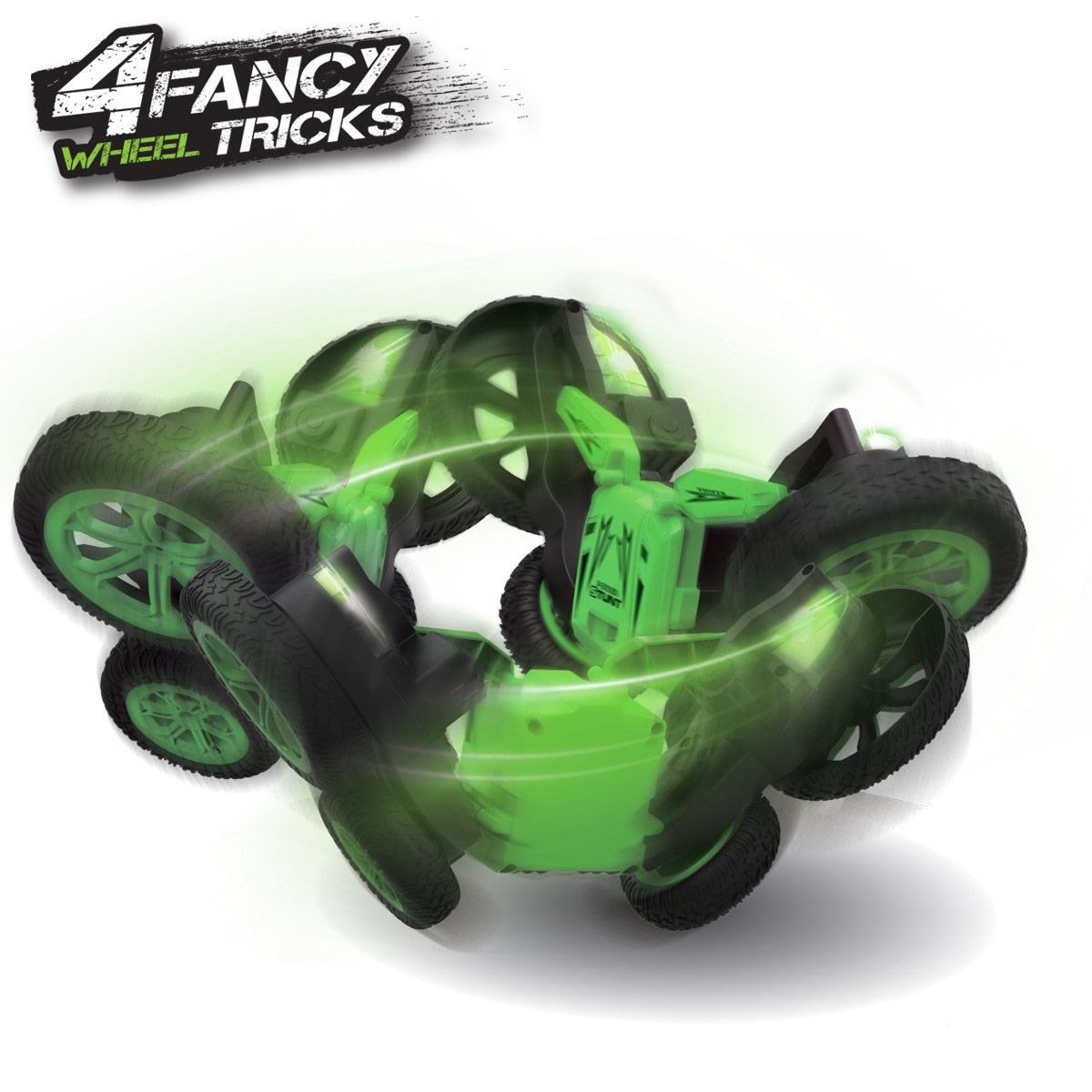 2.4G 4CH RC Stunt Drift Rock Crawler 360 Degree Flip Car