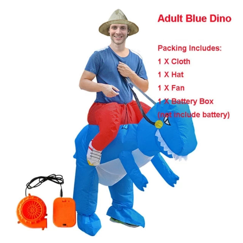 Inflatable Blow Up T REX Dinosaur Costume