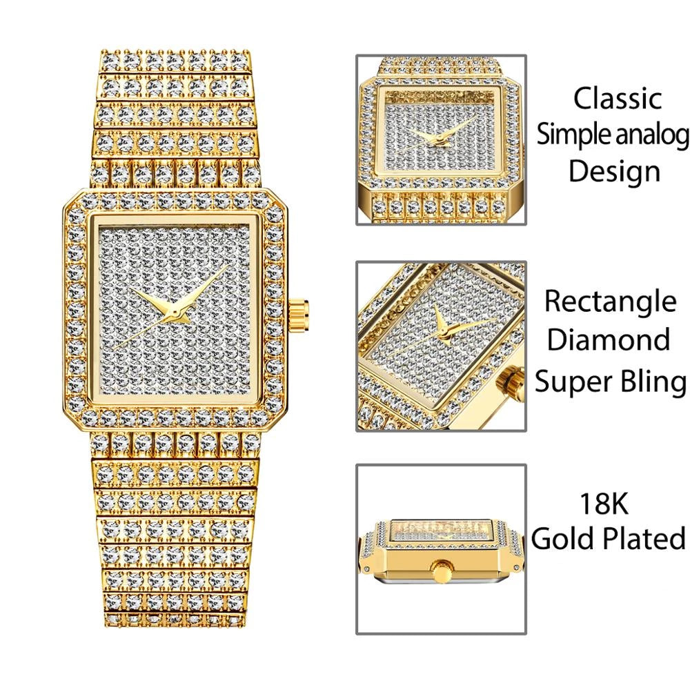 Women's Elegant Quartz Square Watch