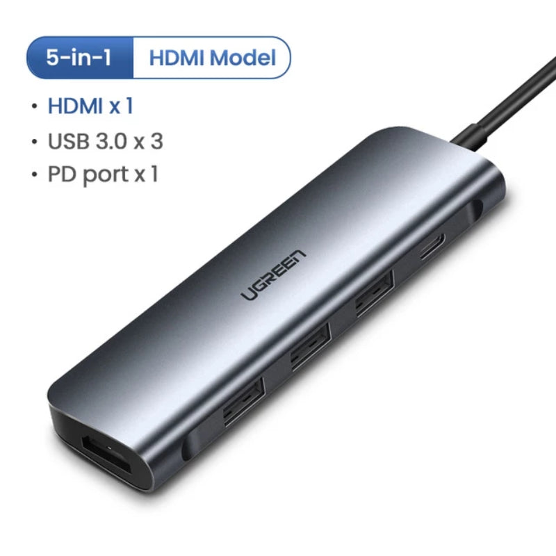 USB C Hub to Multi-Port Hub Adapter Dock