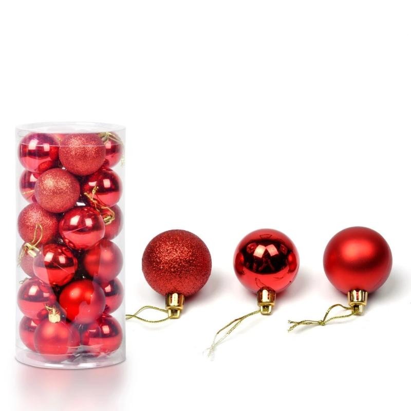 24Pcs Christmas Tree Decor Hanging Ball Ornament