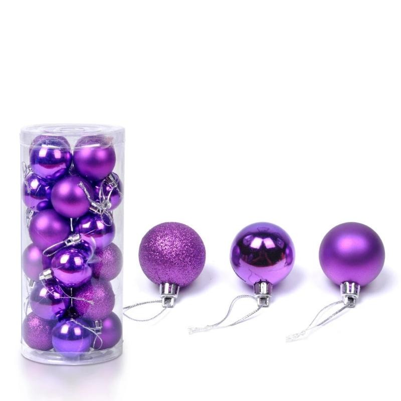 24Pcs Christmas Tree Decor Hanging Ball Ornament