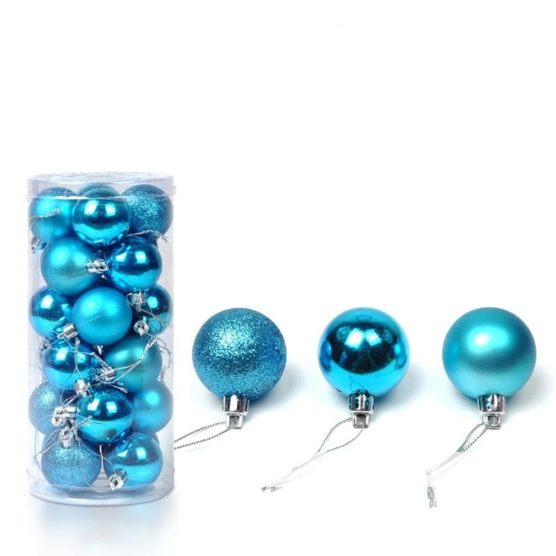 24Pcs Christmas Tree Decor Hanging Ball Ornament