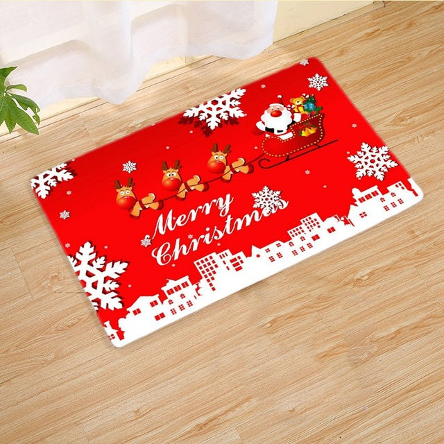 Holiday Christmas Rug Home Decoration