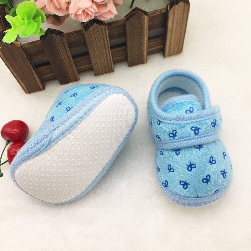 Cute Newborn Infants Kids Baby Shoes Cozy Cotton Soft Soled Crib Shoes Prewalker