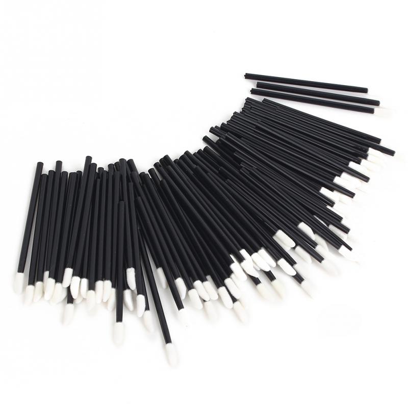 Women Accessories 100 PCS Disposable Lip Brush Gloss Wands Applicator Perfect Best Make Up Tool HS