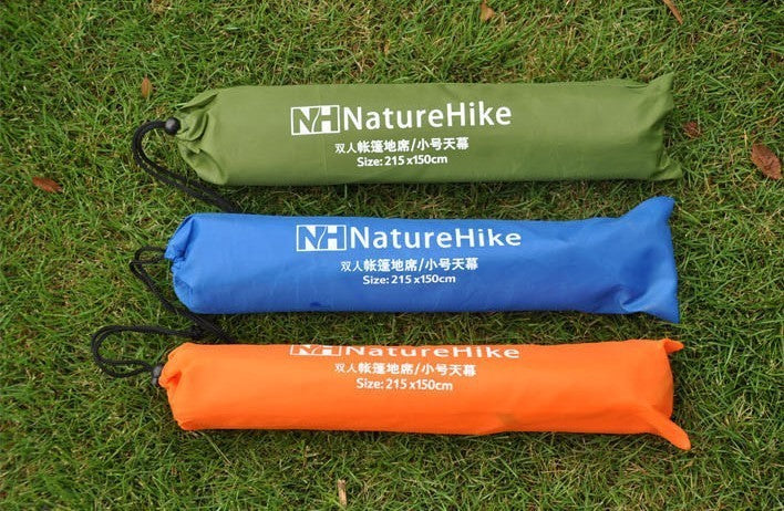 new Naturehike Tent Tarp Waterproof PU Coating PU High Quality 210T Oxford Material Camping Picnic Beach Tent Roof Tarp