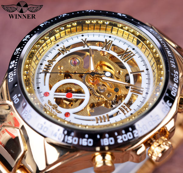 Men's Stainless Steel Bezel Luxury Sport Watch