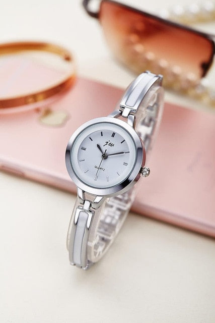 Women's Slim Stainless Steel Quartz Business Watch