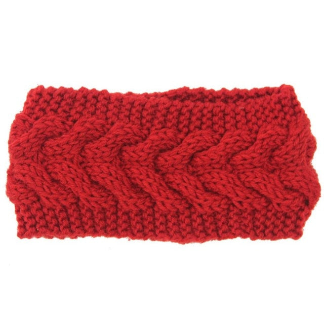 Solid Wide Knitting Woolen Headband