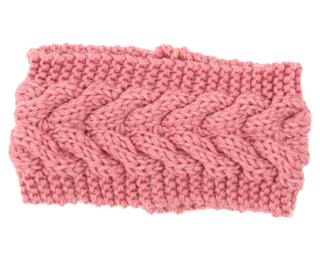 Solid Wide Knitting Woolen Headband