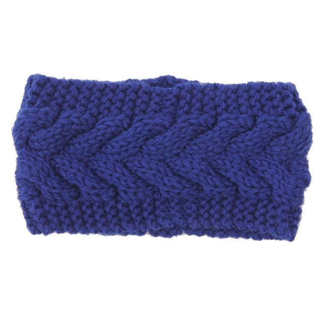 Solid Wide Knitting Woolen Headband