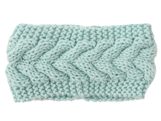 Solid Wide Knitting Woolen Headband