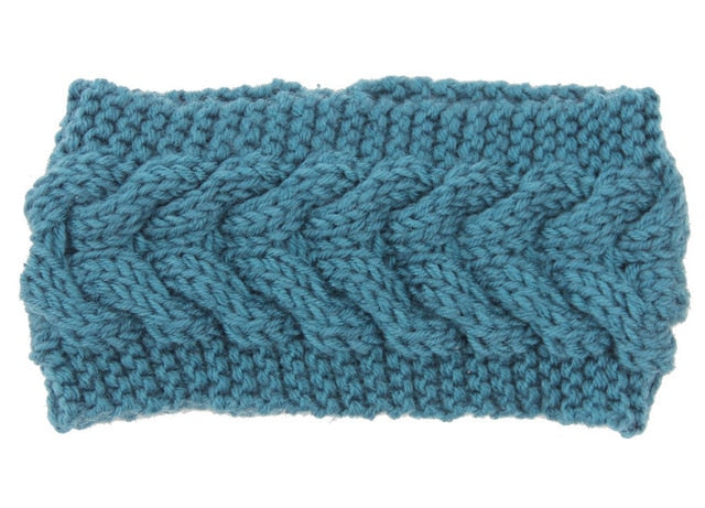 Solid Wide Knitting Woolen Headband