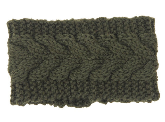 Solid Wide Knitting Woolen Headband