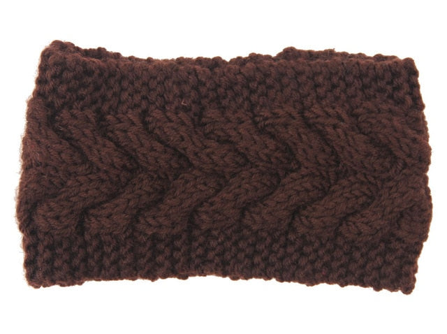 Solid Wide Knitting Woolen Headband