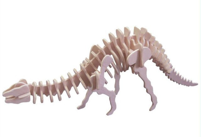 3D Wooden Dinosaur DIY Educational Puzzle