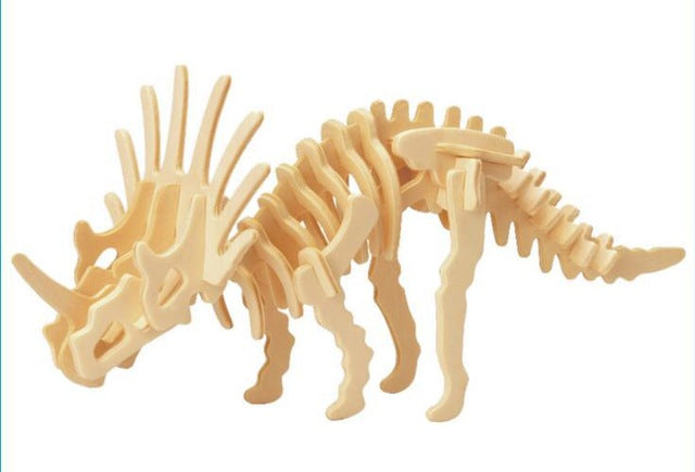 3D Wooden Dinosaur DIY Educational Puzzle