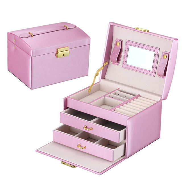 Exquisite Jewelry & Makeup Organizer Case