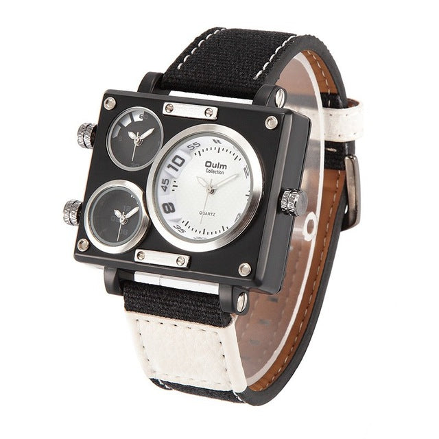 Men's Luxury Fabric Strap Quartz Watch