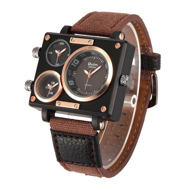 Men's Luxury Fabric Strap Quartz Watch
