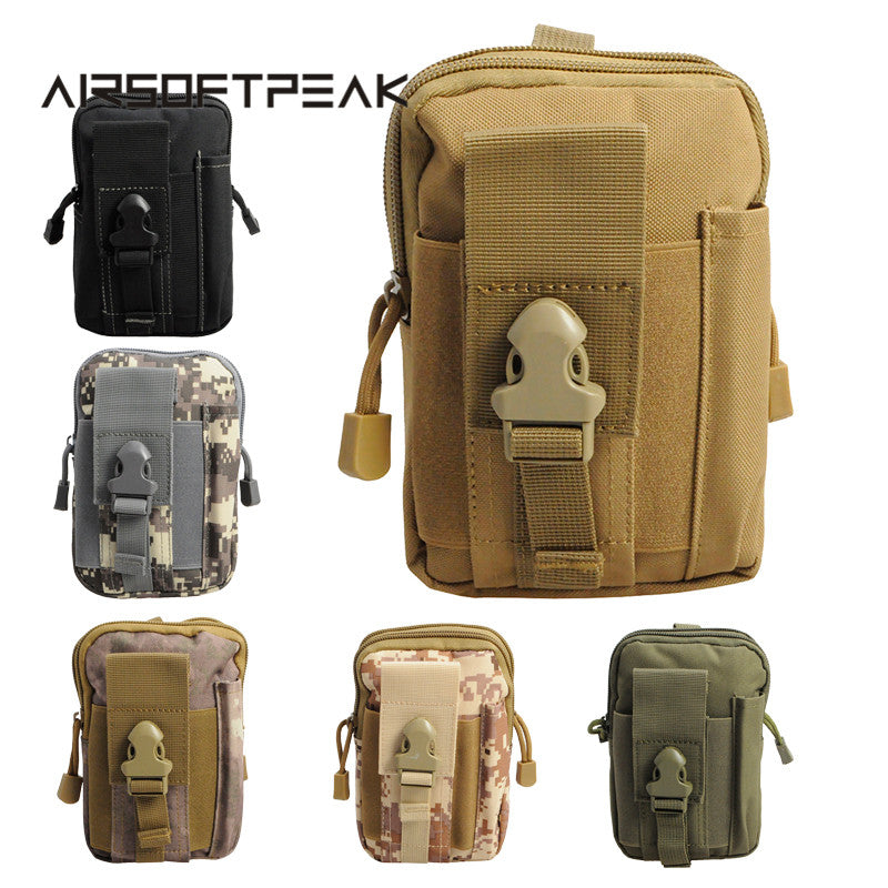AIRSOFTPEAK Tactical Molle Pouch Belt Waist Bag Military Fanny Pack Outdoor Pouches Phone Case Pocket For Iphone 7 Hunting Bags