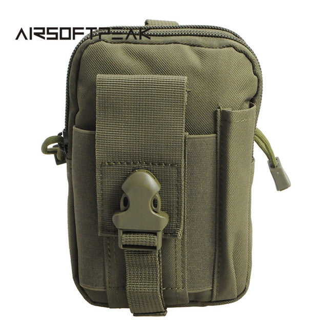 AIRSOFTPEAK Tactical Molle Pouch Belt Waist Bag Military Fanny Pack Outdoor Pouches Phone Case Pocket For Iphone 7 Hunting Bags