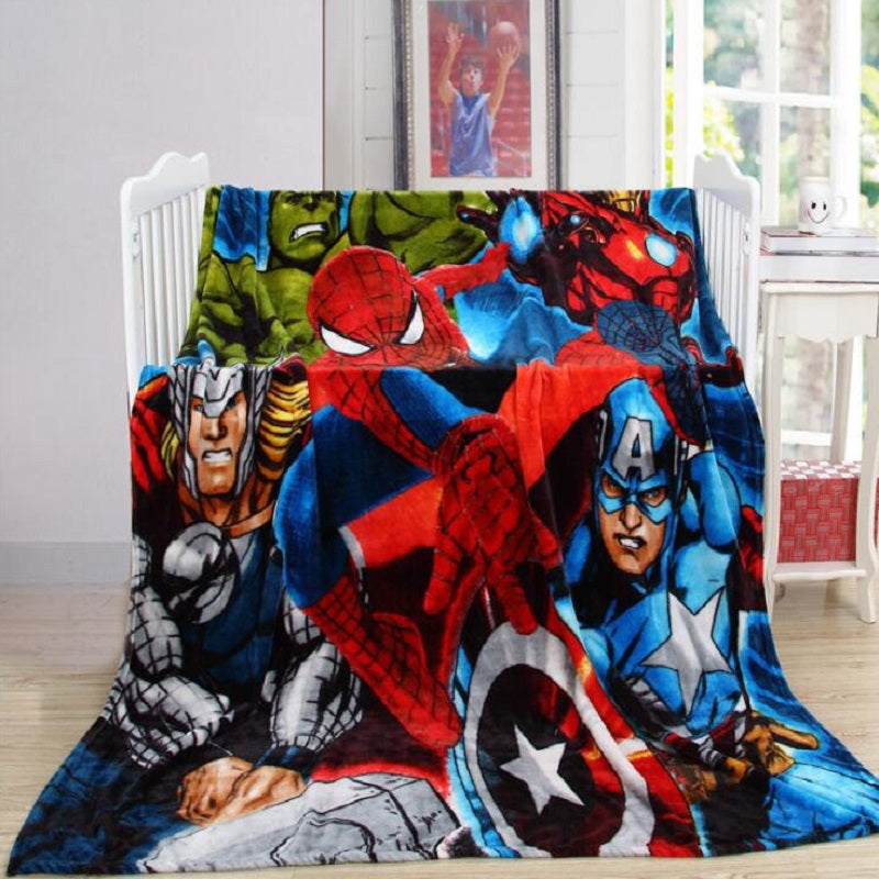 The Avengers Hero  Cartoon Flannel Blanket