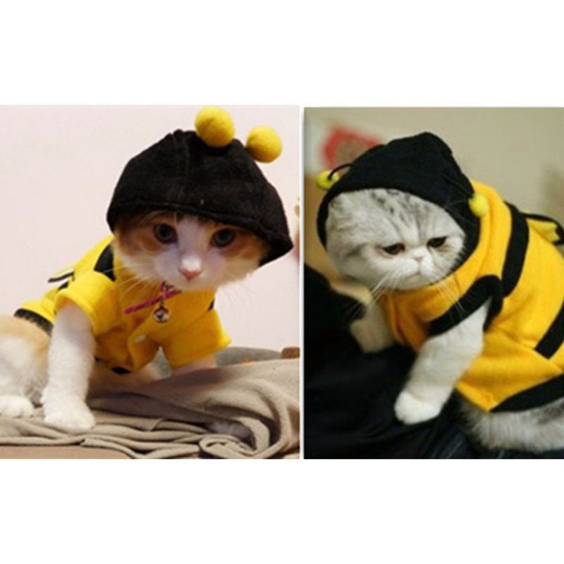 Cute Cat Soft Fleece Bee Costume
