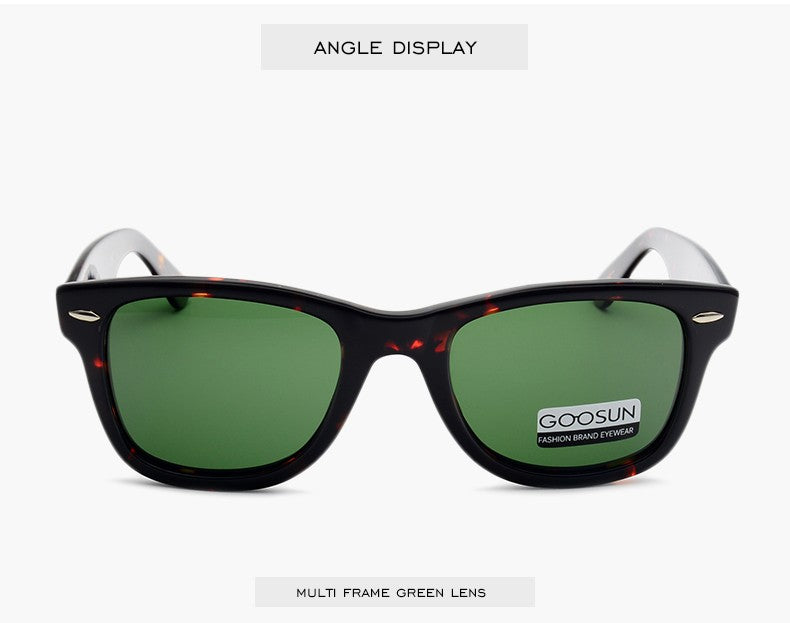 VEVAN Green Glass Lenses Luxury Sunglasses Women Brand designer Acetate Frame Sun glasses For women Multi Color Square Eyewear