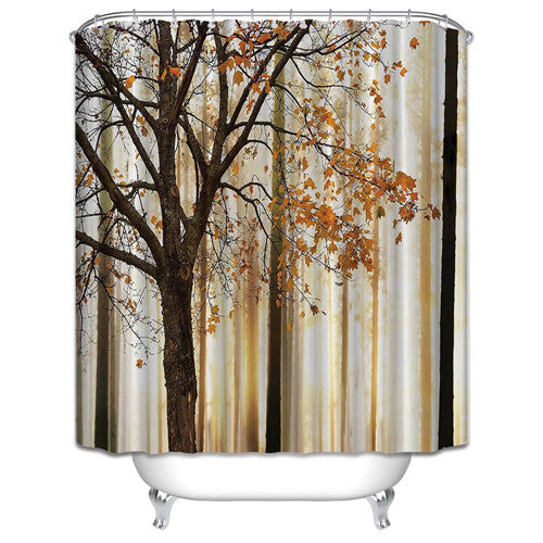 Custom Colorful Bathroom Polyester Fabric print Modern Shower Curtain bathroom Waterproof Shower Curtain with 12 Hooks