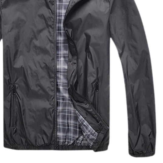 TFGS Man Waterproof Jackets Spring Autumn Men Sportswear Fitness Windbreaker Zipper Coats