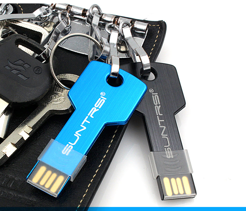USB Metal Key Shaped Flash Drive 4GB - 128GB