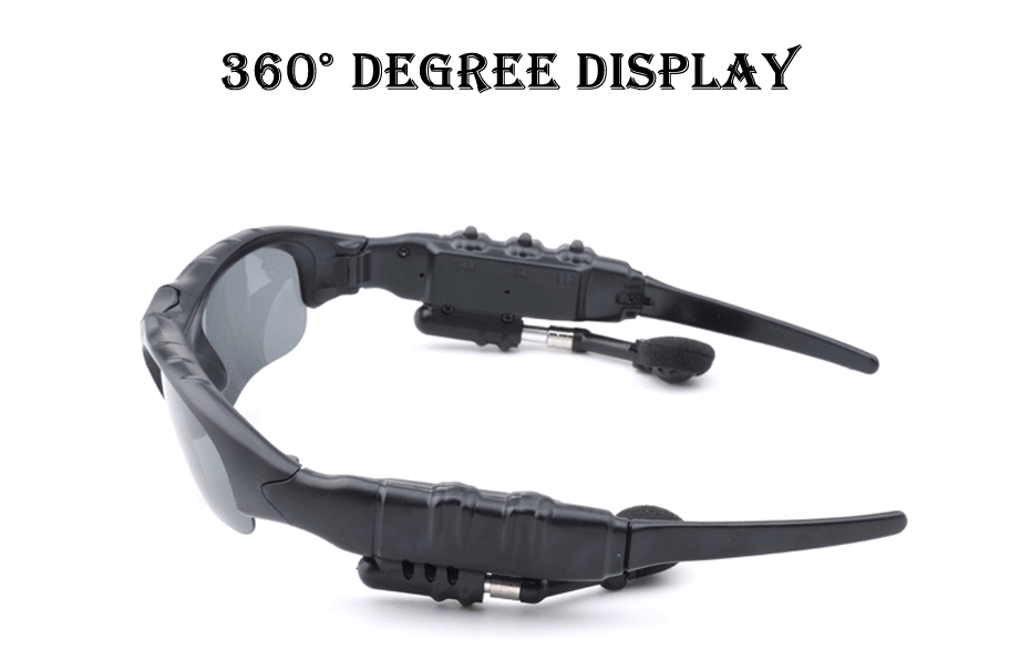 Polarized Bluetooth Headphone Cycling Sport Sunglasses with 5 Interchangeable Lenses