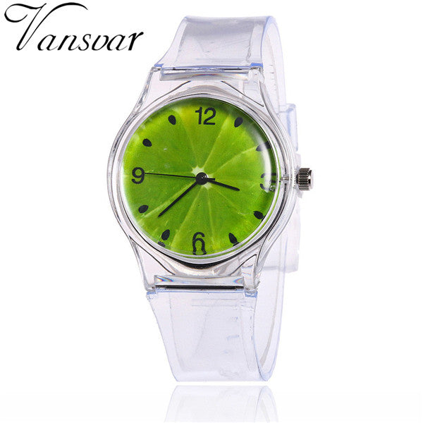 Jelly Silicone Transparent Plastic Kids Watches