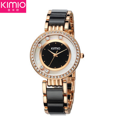 KIMIO Brand Relojes mujer Quartz watches women Luxury Diamond Rhinestones Dress girl Bracelet watch Ladies clock female watches