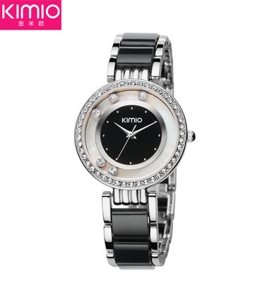 KIMIO Brand Relojes mujer Quartz watches women Luxury Diamond Rhinestones Dress girl Bracelet watch Ladies clock female watches