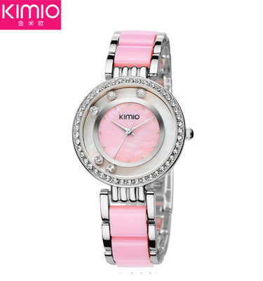 KIMIO Brand Relojes mujer Quartz watches women Luxury Diamond Rhinestones Dress girl Bracelet watch Ladies clock female watches