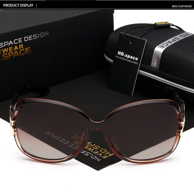Vintage Polarized Over size Women's  Sunglasses new brand designer oculos de sol feminino butterfly driver eyewear for female