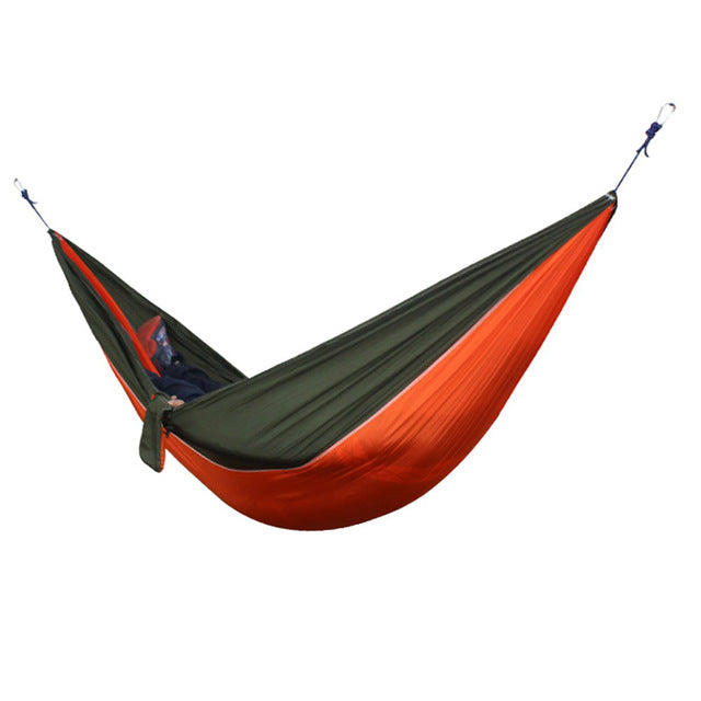 Portable Outdoor Hammock 2 Person Camping Hiking Travel Kits Garden Leisure Hammock 6 Colors Parachute Hammocks