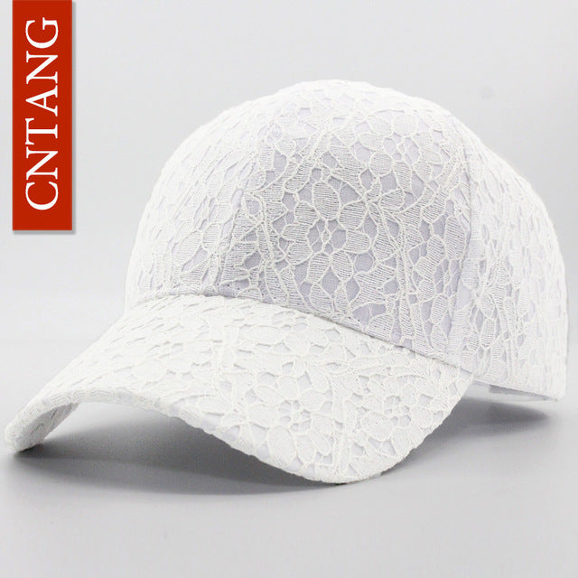 Women's Summer Lace Mesh Snapback Baseball Cap