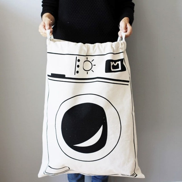 Extra Large Cotton Canvas Print Laundry Bag