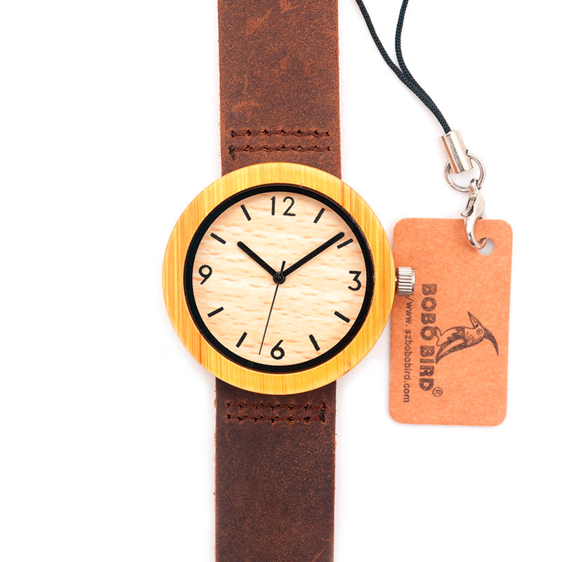 BOBO BIRD Brand Wood Watch Women's Watches Bamboo Wood Wristwatch Female Clock Lady Quartz-watch relogio feminino  C-D18-2